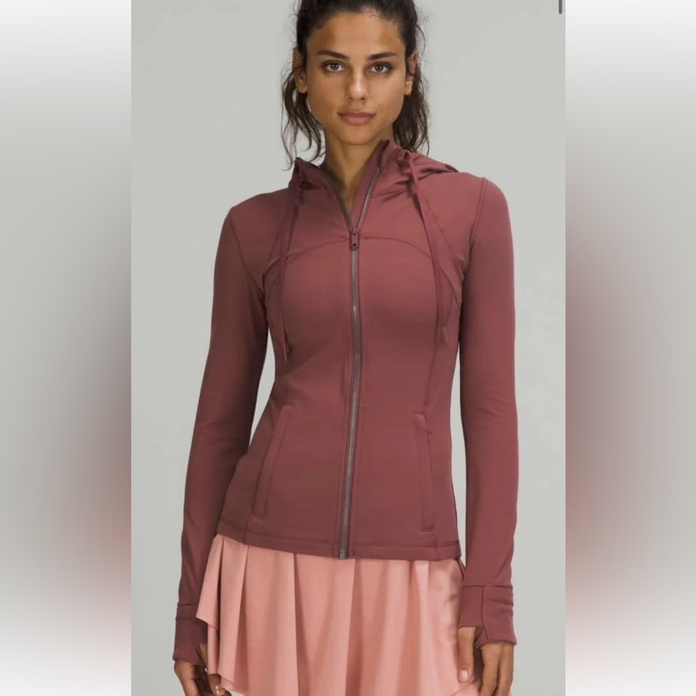 SMOKY RED sz 10 Hooded Define Jacket Nulu lululemon